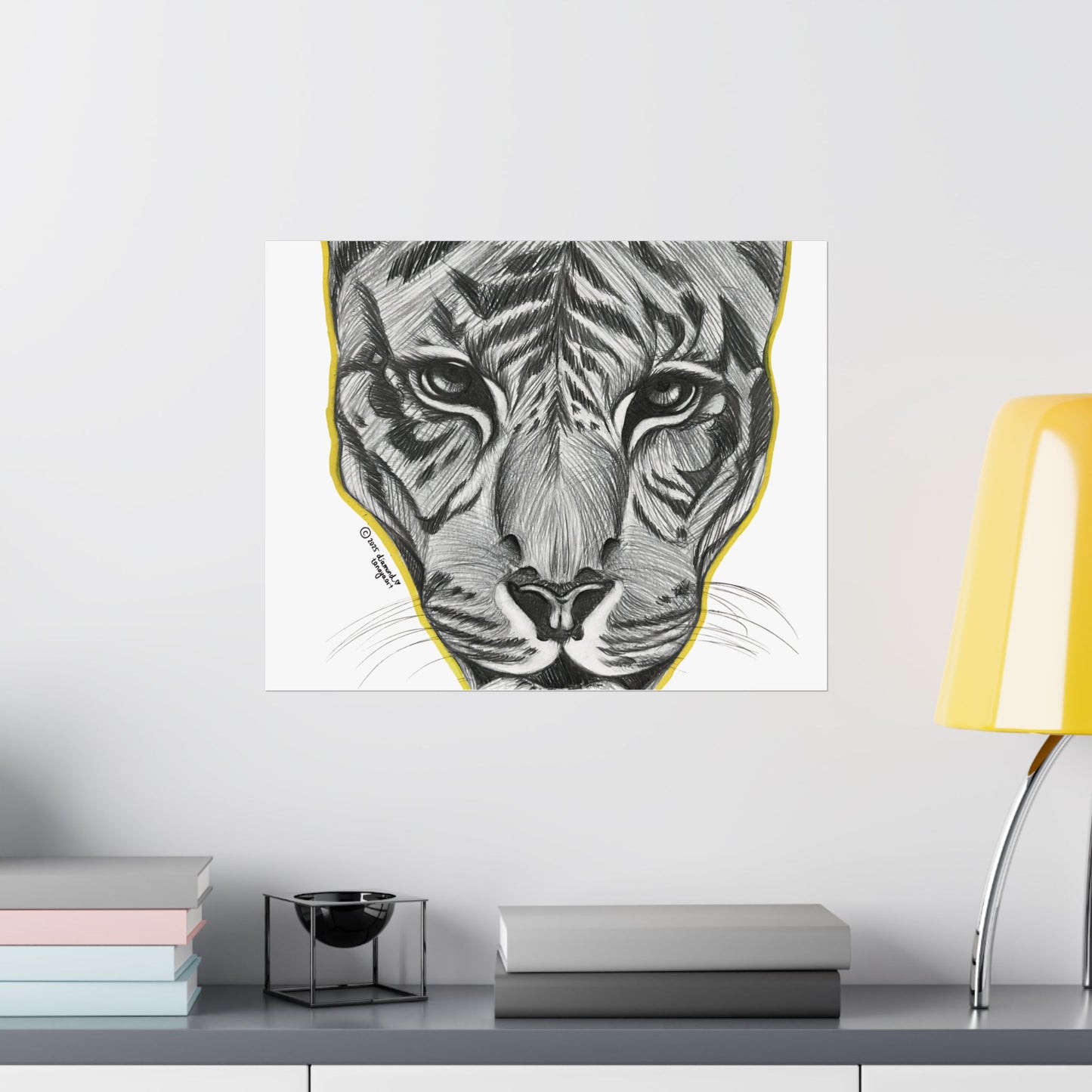 Eyes Of The Tiger Poster (White)