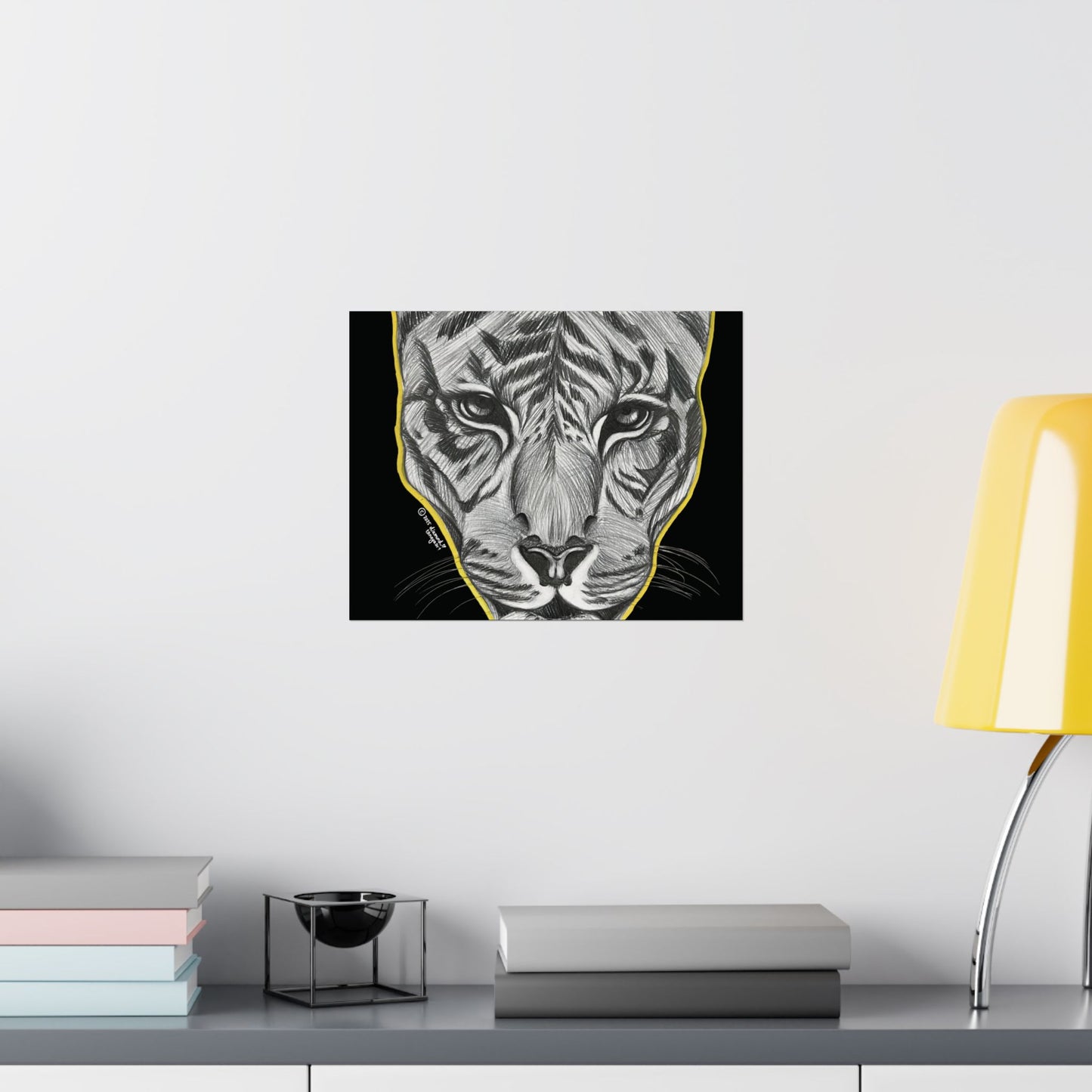 Eyes Of The Tiger Poster (Black)