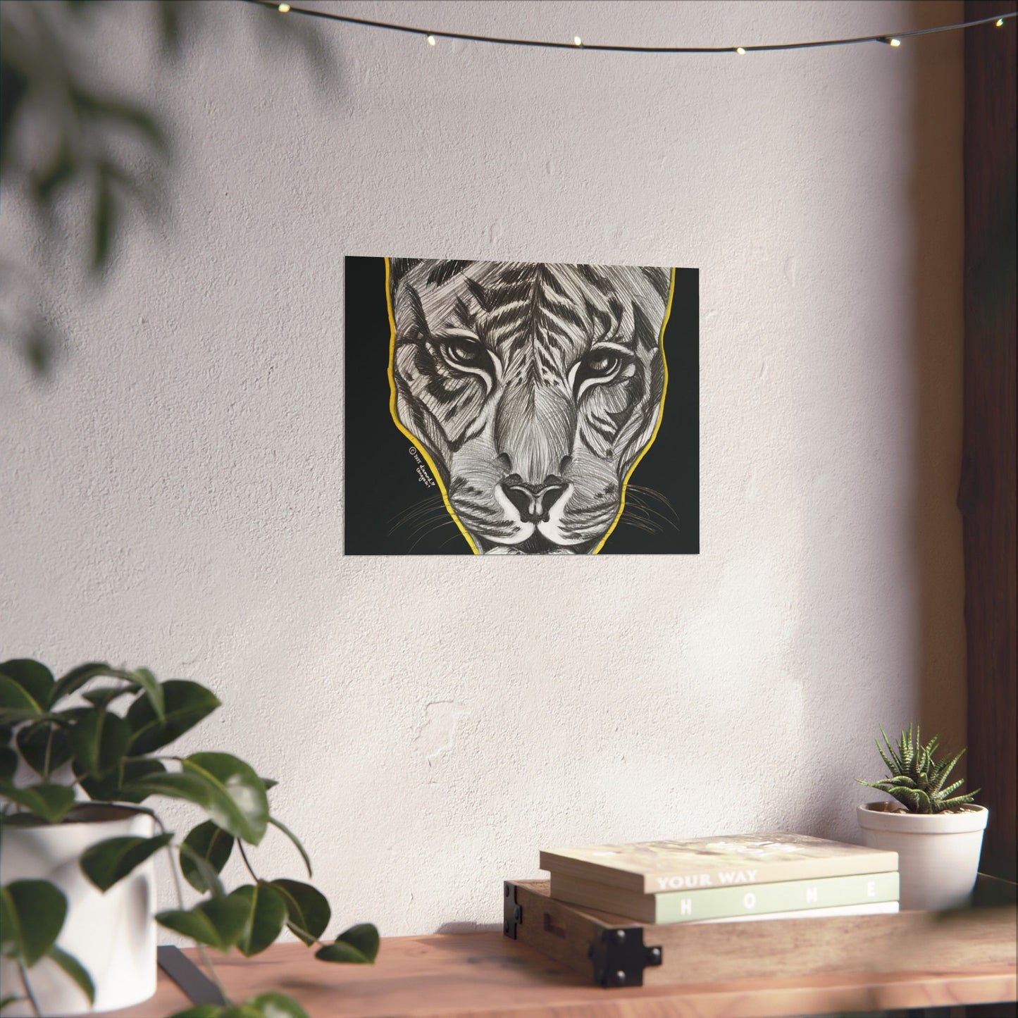 Eyes Of The Tiger Poster (Black)