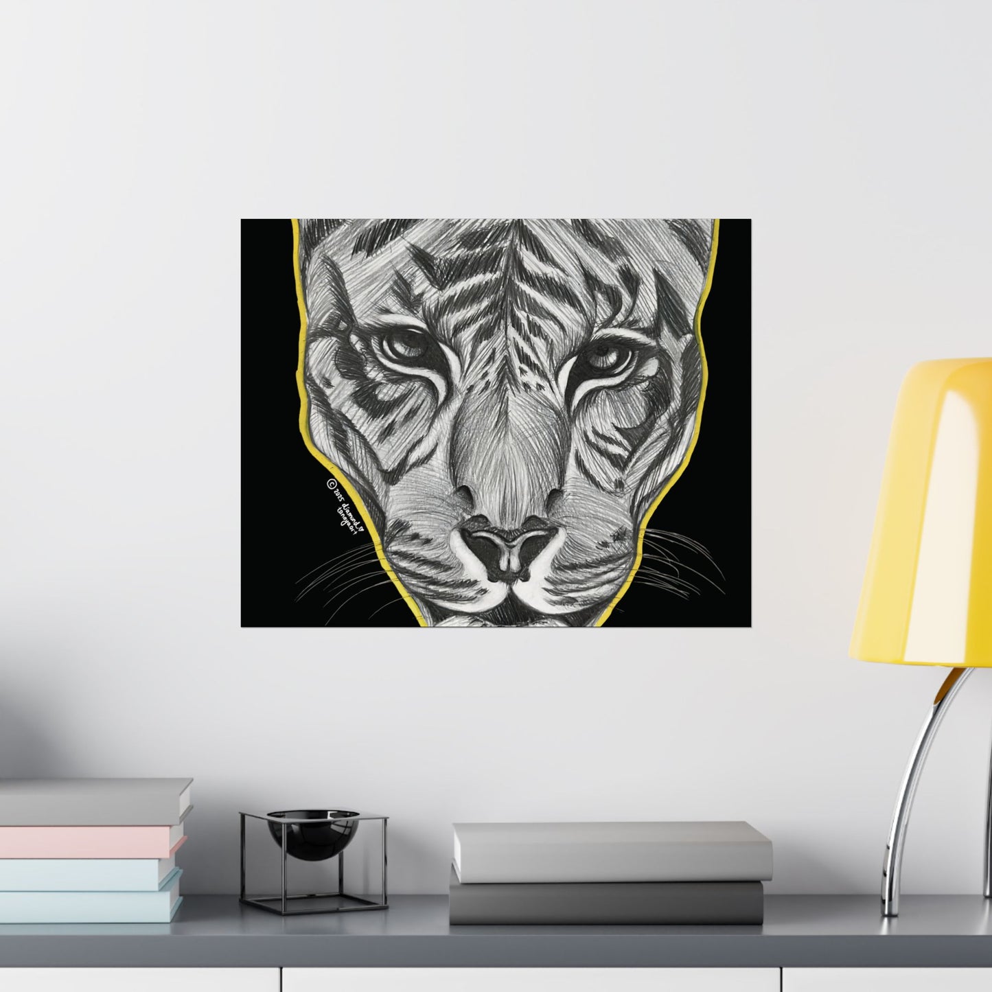 Eyes Of The Tiger Poster (Black)