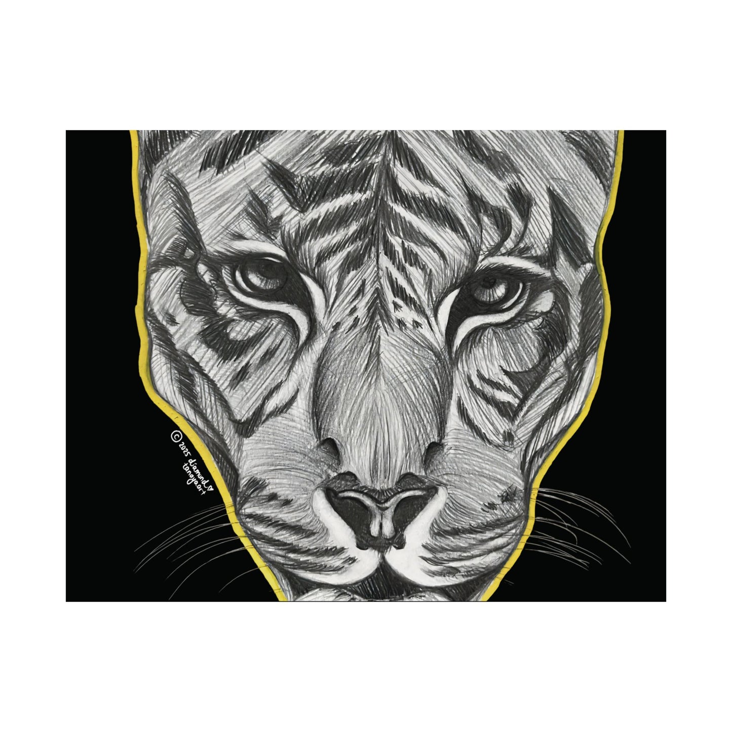 Eyes Of The Tiger Poster (Black)