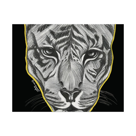 Eyes Of The Tiger Poster (Black)
